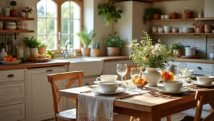 Cuisine de campagne chic : charme authentique et élégance naturelle